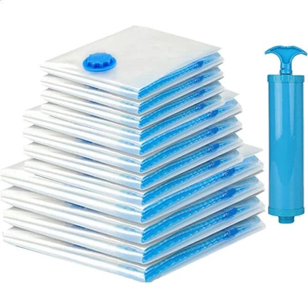 Thick vacuum bag household organizer clothing vacuum storage bag reusable waterproof compressed clothing blankets pillows beds 240929