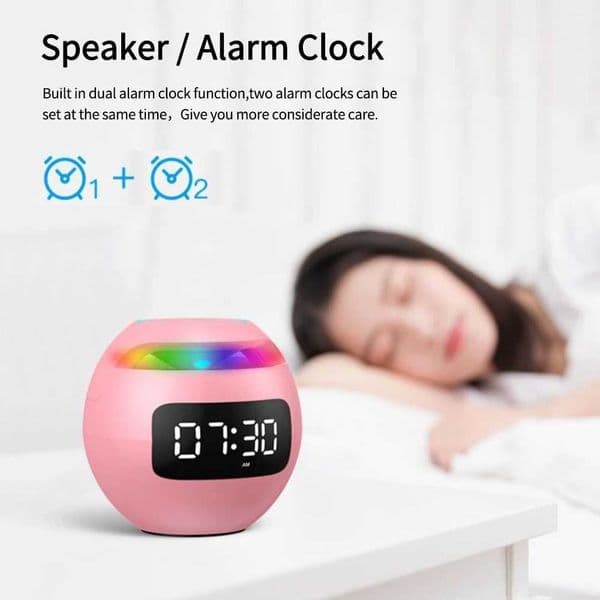 New Arrival G90 New Clock Color BT Speaker Mini Portable Home Ball Lock and Load Spray BT Speaker Z240927