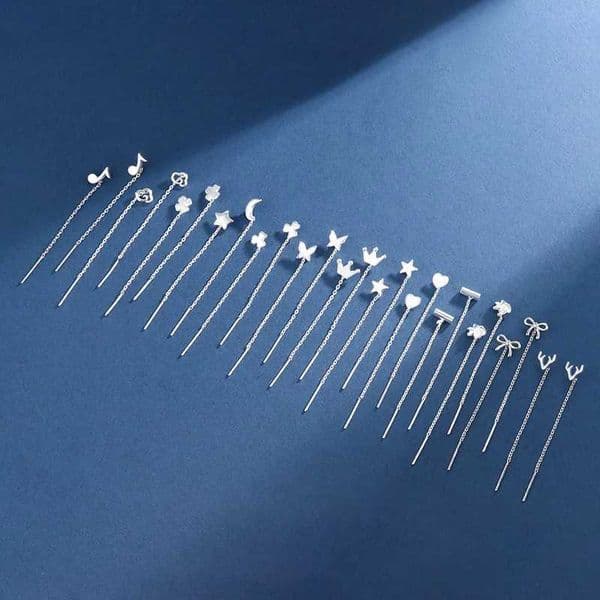 Korean Trend Minimalist Chain Long Tassel Drop Earring for Women Statement Dangle Earrings Personality Ear Line Jewelry GiftX240928
