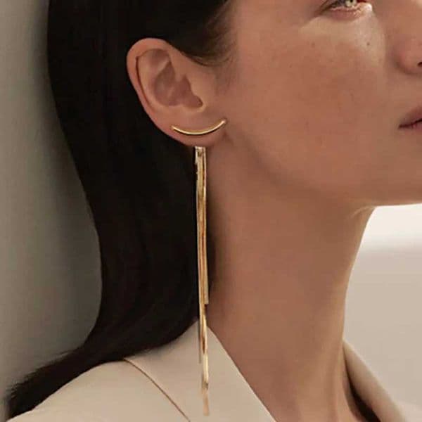 Korean style long tassel earrings new fashion earrings wild fashion elegant exquisite Trend 2021 New earrings womenX240928