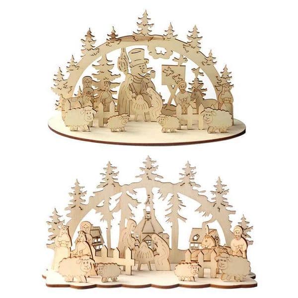 Christmas Wooden DIY Wood Desktop Ornaments Christmas Decoration for Home natal krest navidad 2021 Wood Craft for Xmas new YearXJ241007