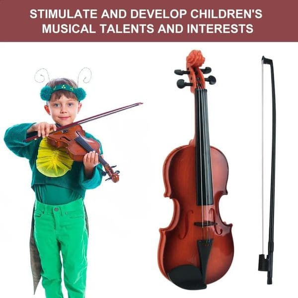 Acoustic Violin Toy Adjustable String Simulation Musical Instrument Kid Gifts 250114