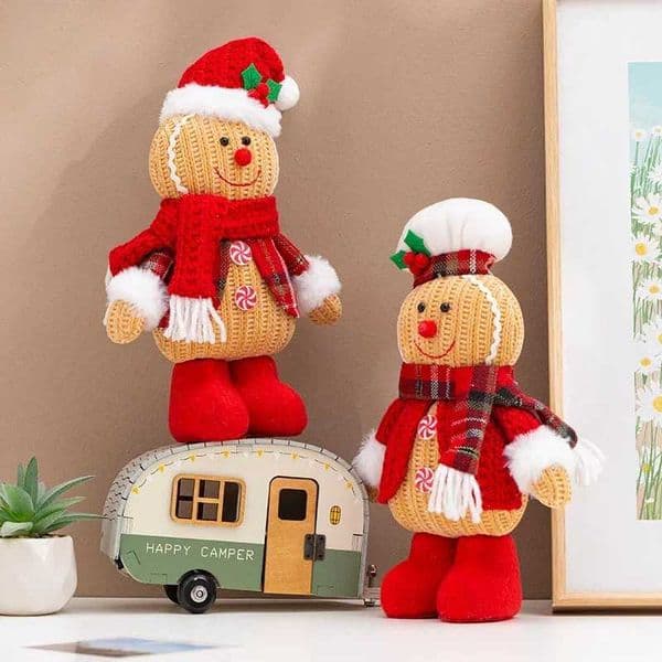 Christmas Gingerbread Doll Creative Figure Decoration Christmas Decorations Decoration Scene Layout Hotel Shopping Mall PropsXJ241007