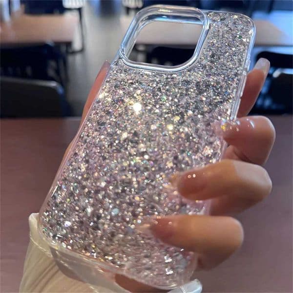 Cellphone Case Luxury Fashion Glitter Flash Phone Case Suitable for iPhone 16 Pro Max 15 14 13 12 11 Plus Soft Silicone Shockproof Cover G241008