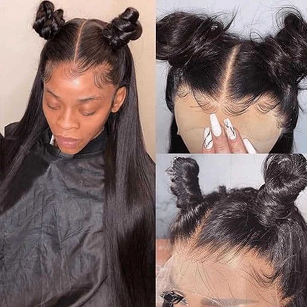 360 Full HD Lace Frontal Wig Straight Lace Front Wig Peruvian Human Hair Wigs For Black Women 13x4 13x6 Transparent Lace WigsXJ241008
