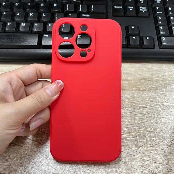 Cellphone Case Fashion Candy Cube red silicone phone case suitable for iPhone 16 14 13 12 11 Pro Max 7 8 Plus X lens full cover shock protection G241008
