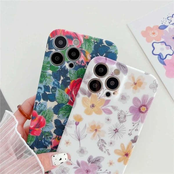 Cellphone Case Cross system drawstring flower phone case suitable for iPhone 16 15 14 13 Pro Max 12 11 XS XR X soft shock resistant camera protection cover G241008