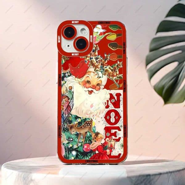 Cellphone Case Merry Christmas phone case for iPhone 15 14 12 11 Pro Max Mini XS X XR SE 7 8 Plus with soft silicone cover G241008