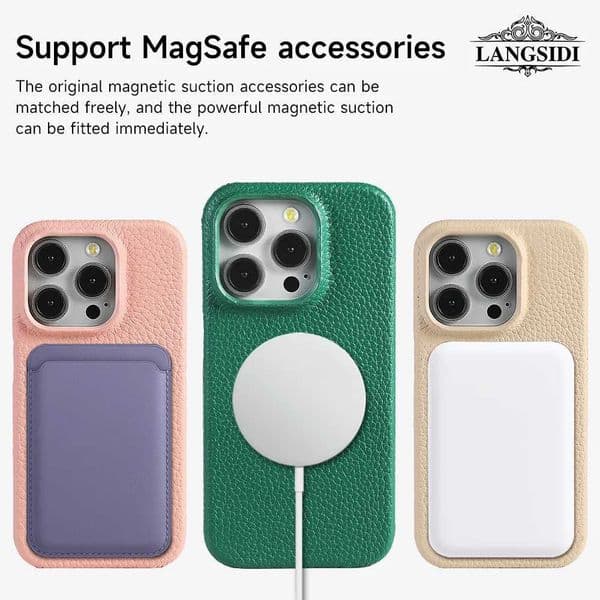 Designer Phone Case Suitable for Case for iPhone 15 16 Pro Promax 16 Pro Natural Cowboy Leach Leather Magnetic Protector Luxury Phone Back Cover M241008