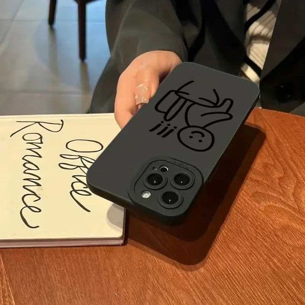 Cellphone Case Funny Cartoon Matchman matte silicone phone case suitable for iPhone 16 15 14 13 12 11 Pro Max X XS Max XR 7 8 Plus shock-absorbing soft cover G241008