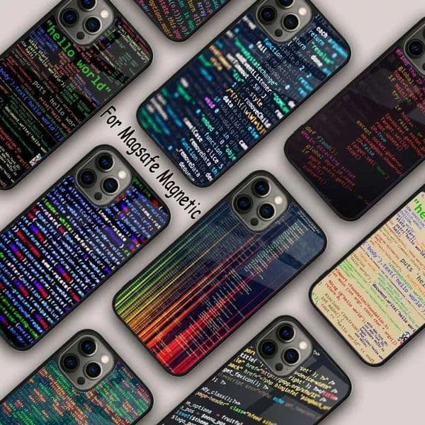 Luxury Case iPhone 16 14 13 12 11 Pro Max 15 Plus Wireless Charging Cover Code Design Magnetic Phone Case Z241008