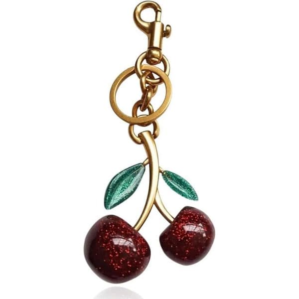 luxury keychain designer keychain wallet key cherry charm chain Unisex Lanyards for ID Badge Holder White designer keychain jewelry designers purse charm keyring