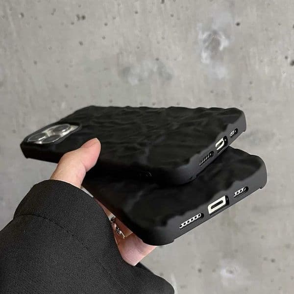 Cellphone Case Suitable for iPhone 16 15 13 14 11 12 Pro Max Mini XR X XS 7 8 Plus 3D wrinkled skin shock-absorbing soft TPU cover G241008