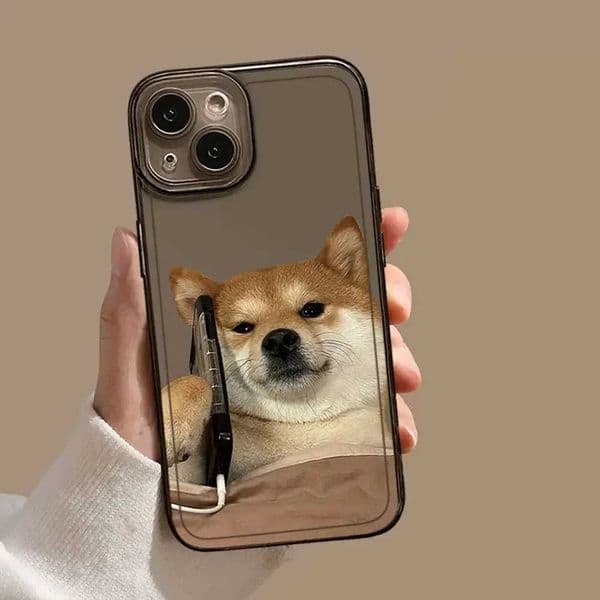 Cellphone Case Cute Corgi Dog Couple phone case for iPhone 16 15 14 13 12 11 Pro Max Mini SE XS X 7 8 Plus Funda soft cover for iPhone 13 Coque G241008