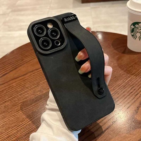 Cellphone Case Luxury sheepskin wristband soft phone case suitable for iPhone 11 12 13 15 16 Pro MAX Plus X XR XS 7 8 Plus SE support cover G241008