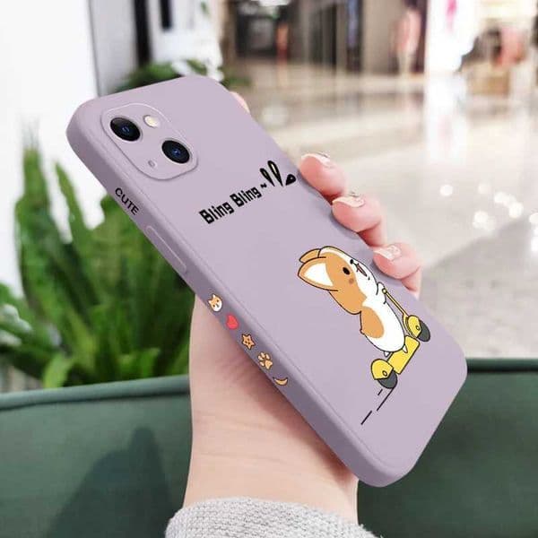 Designer Phone Case Fun Corgi phone case suitable for iPhone 16 15 14 13 12 11 Pro Max Mini X XR XS Max Plus cover M241008