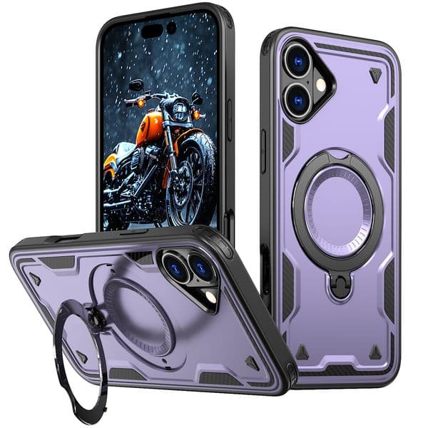 Magnetic Ring Stand For Magsafe Shockproof Rugged Military Cases For iPhone 16 15 14 13 12 11 Pro Max Samsung S21 FE S22 S23 S24 S25 Ultra A06 A16 A05 A05S A15 A25 A35 A55