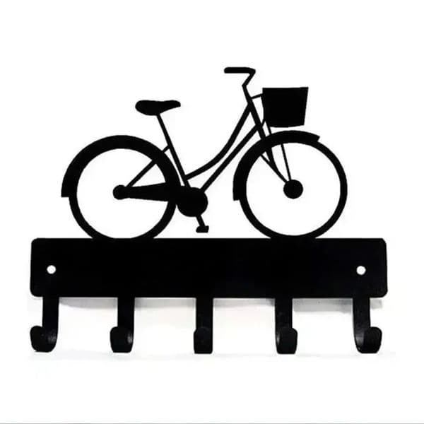 Use this unique charming and fully functional girl bike themed wall keyframe hanger to maintain your key organization style 241008