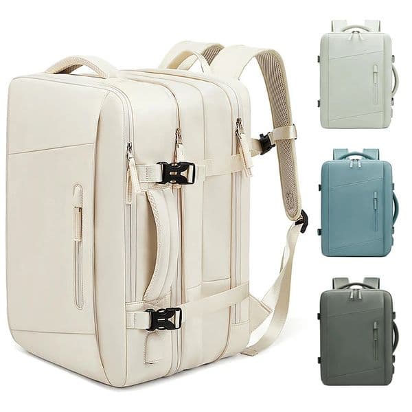 Travel backpack mens large capacity travel bag business laptop USB charging waterproof school 241008