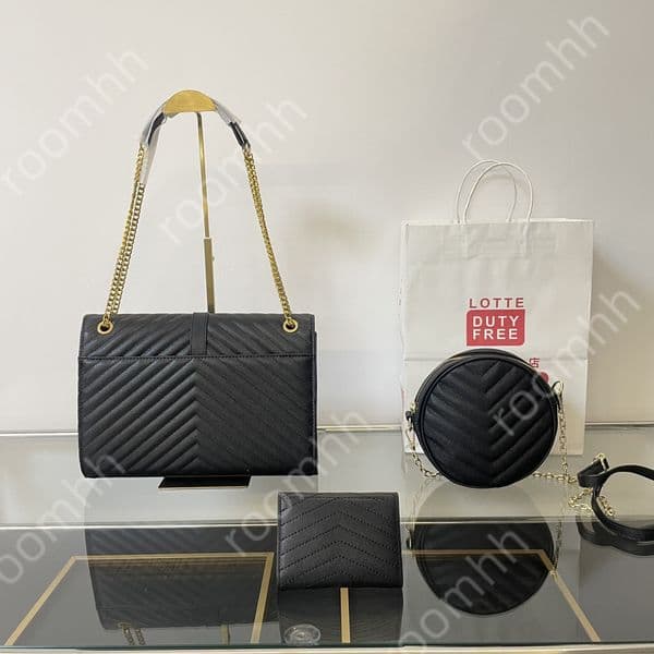 Designer Bag Crossbody Bag Woman Shoulder Bag Wallet Makeup Bag 3-in-1 Set Gift Box Outdoor Fashion Dressing handbag