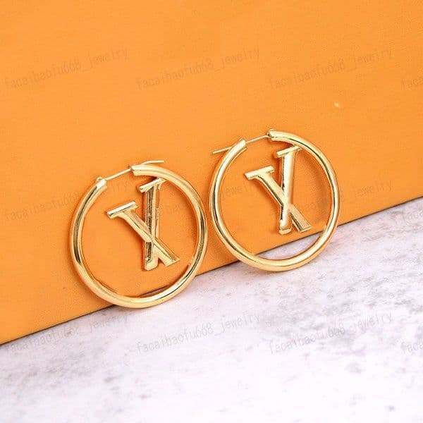 Luxury Designer Chain For Man Woman Necklace 2026 New for woman Designer Jewelry Gold Hoop Huggie Earrings - Classic Alphabet Style Women, Weddings, Parties, An