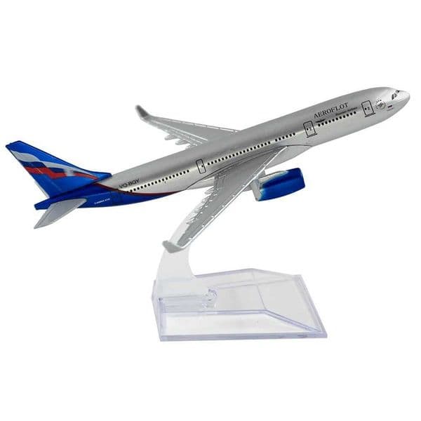 1/400 Scale Alloy Aircraft Airbus a330 Aeroflot Russia Airlines 16cm Alloy Plane Model Toys Children Kids Gift for CollectionXJ241010