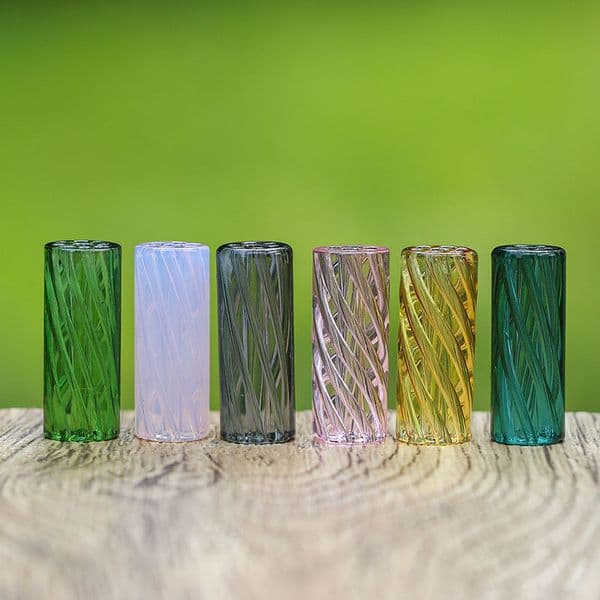 10pcs 12MM Spiral Reusable Glass Filter Tip smoke Nozzle Cigarette Herb Filter Tips glass connecter for glass bong water pipes smoking accessorie