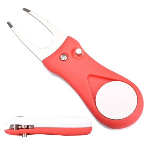 Golf Divot Repair Tool Foldable Pitch Groove Cleaner Golf Pitchfork Tax Duty Free HJ