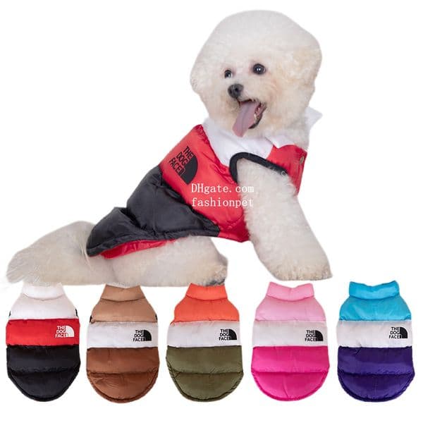 Dog Vest with Integrated Cotton Tower Designer Dog Apparel The Dog Face Waterproof Coats, Dog Winter Clothes for Small Medium Dogs, Dog Snow Jacket for Cold Weather A912