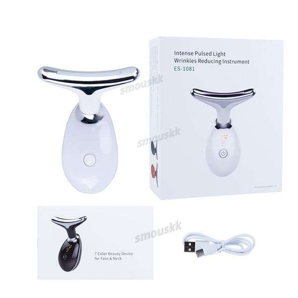 The face lifts and tightens skin, lightens fine lines, family uses the beauty neck instrument facial massage