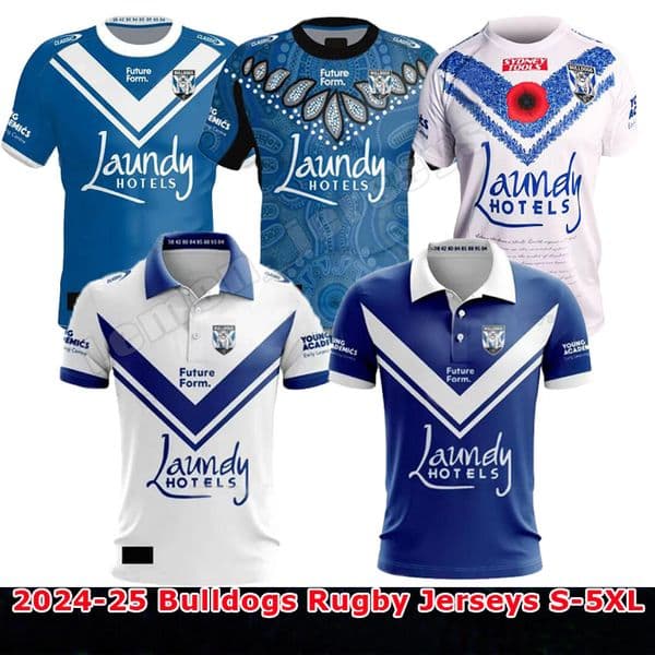 2024 2025 Bulldogss Rugby Jerseys 24 25 Dog-headed dog national team Home court Away retro League rugby shirt jersey POLO jerseys Size S-5XL