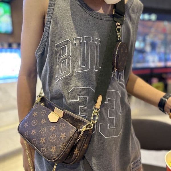 Designer bag women mini large fashion high quality luxury handbags cross body removable shoulder straps tote purse three-in-one leather chain wallets DHgate bags