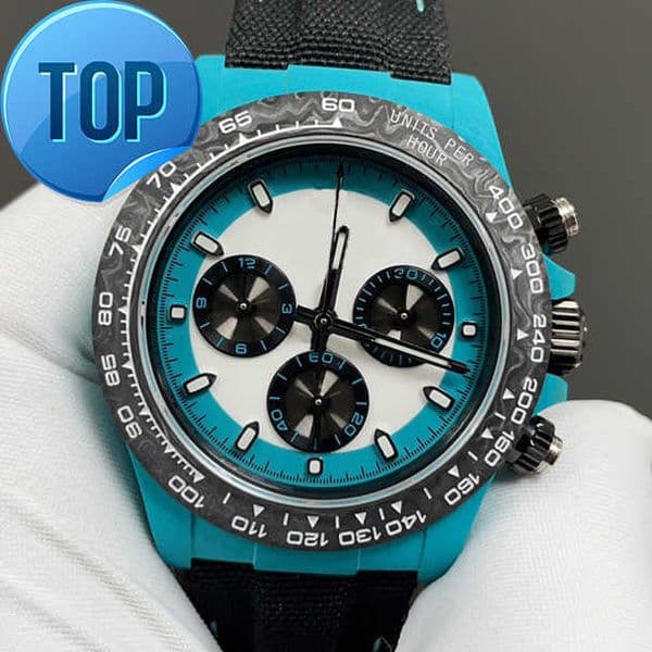DIW Designer Mens Watch Carbon Fiber Luminous 40mm High Quality Automatic Mens Watch