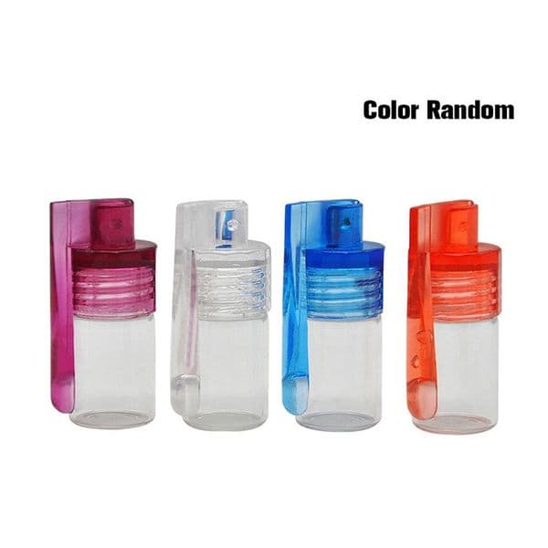 new 36mm 51mm Acrylic glass Bottle Case Containers With Spoon Lid Portable Pocket Durable Saver Jar