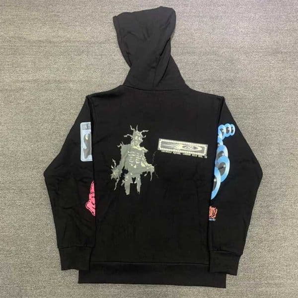 Men's Hoodies Sweatshirts New UTOPIA brand hoodie graffiti printed heavy-duty fabric Flcing warm casual mens zipper each sportswear Y241015N9UW