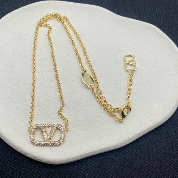Fashion brand gold diamond necklace designer designed for women Christmas gifts Q260515
