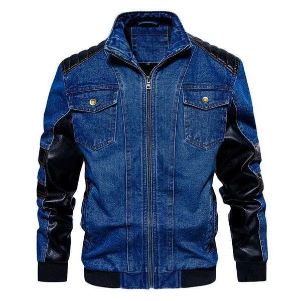 Mens denim jacket spring and autumn casual formal denim patch workwear top fashionable street decal locomotiv mens S-XXL W241015