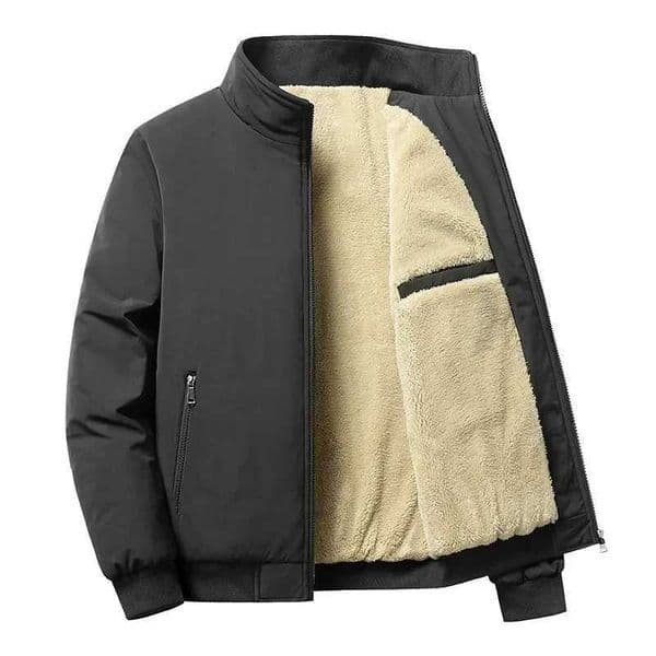 Winter Fleece Lined Cotton Jackets Thickened Plush Lamb Warm Windbreaker Jacket Men Fashion Casual Outwearing CoatsX241015