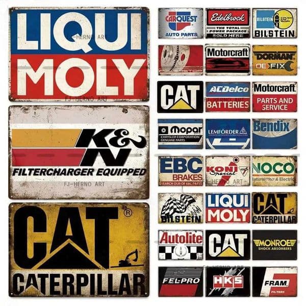 Vintage Auto Parts Metal Tin Sign Decorative Plaque Wall Garage Farm House Bar Man Cave Car Club Decoration Tool Parts DecorXJ241010