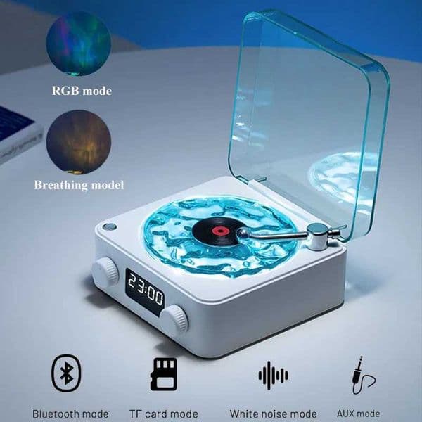 Mini retro white noise Bluetooth speaker portable retro sleep assist Bluetooth speaker with RGB light support TF card subwoofer CL241015