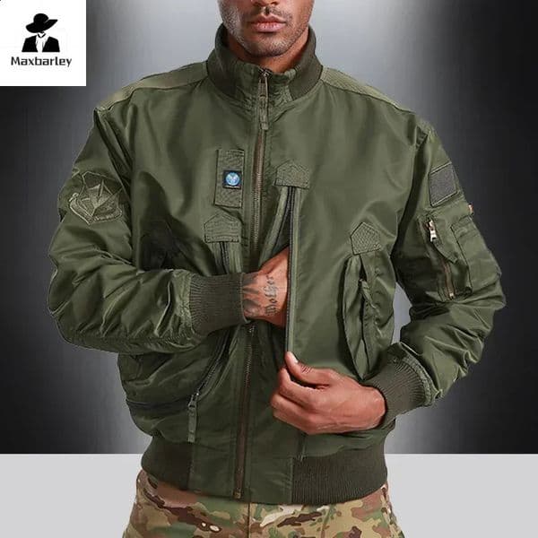 freight jacket mens outdoor waterproof multi pocket baseball set autumn classic function wearresistant work 241014