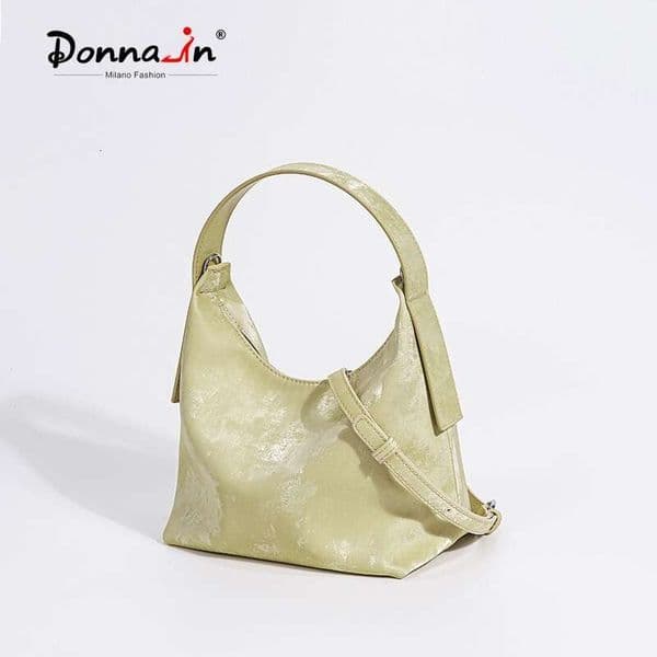 New Style Silk Cowhide Handbag Genuine Leather Satin Render Gradation Crossbody Bag For Women With Shoulder Strap