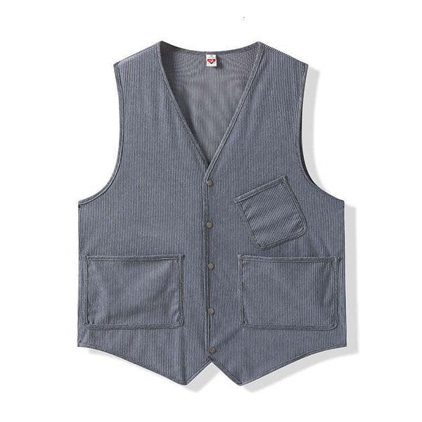 Mens suit with pointed corners casual corduroy vest new autumn and winter trend loose shoulder jacket mens 7922
