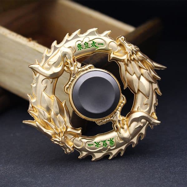 6 Types Dragon Metal Fidget Zinc Alloy Gyro Rotary EDC Hand Spinner For Autism And ADHD Focus Fingertip Adult Gift Smooth Hybrid Bearing Toys Spinner