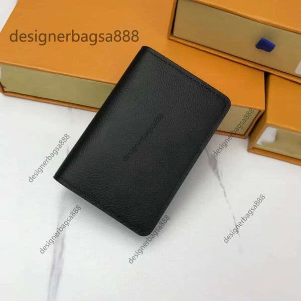New Designer Fashion style pouch men women Purses lady Leather Classic VINTAGE coin purse key wallets mini wallet with box dust bag