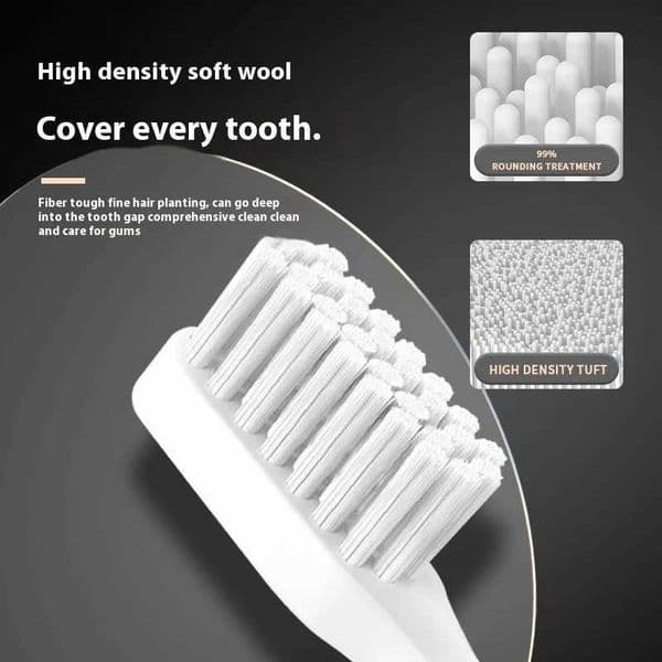High Quality Adult Black and White Classic Acoustic Electric Toothbrush Adult 5-speed USB Charging IPX7 Waterproof Acoustic Electric Toothbrush M241017