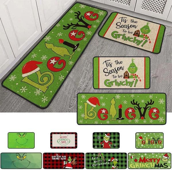 2PCS Dinosaur Door Mat Kitchen Mat Bedroom Living Room Carpet Floor Mat Halloween Christmas Decoration 241016