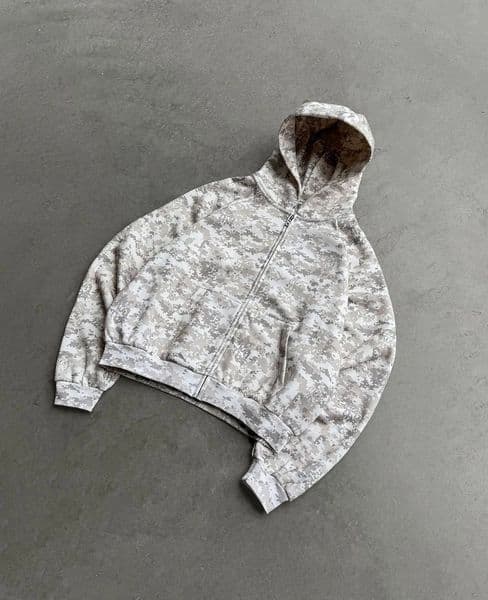 Streetwear Retro Camo Zip Hoodie Y2K Sweatshirt Men Women Harajuku Hip Hop Graphic Oversized Hoodie Sweatshirt Fashion Jacket 241017