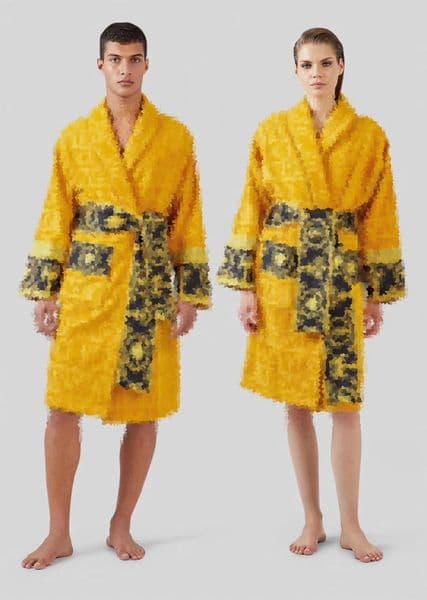 Design home clothing Cotton bathrobe water-absorbent towel material couple men and women all-season universal bathrobe robe long section quick-drying winter