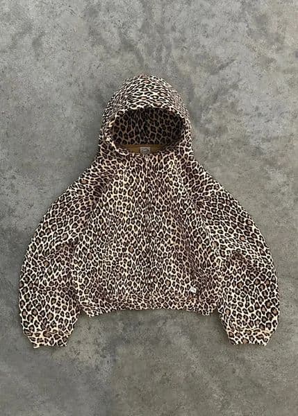 Y2k Leopard Pattern Zip Up Hoodies Retro Streetwear Hip Hop Oversized Camouflage Hoodie Long Sleeve Clothes Men Women Sweatshir 241017